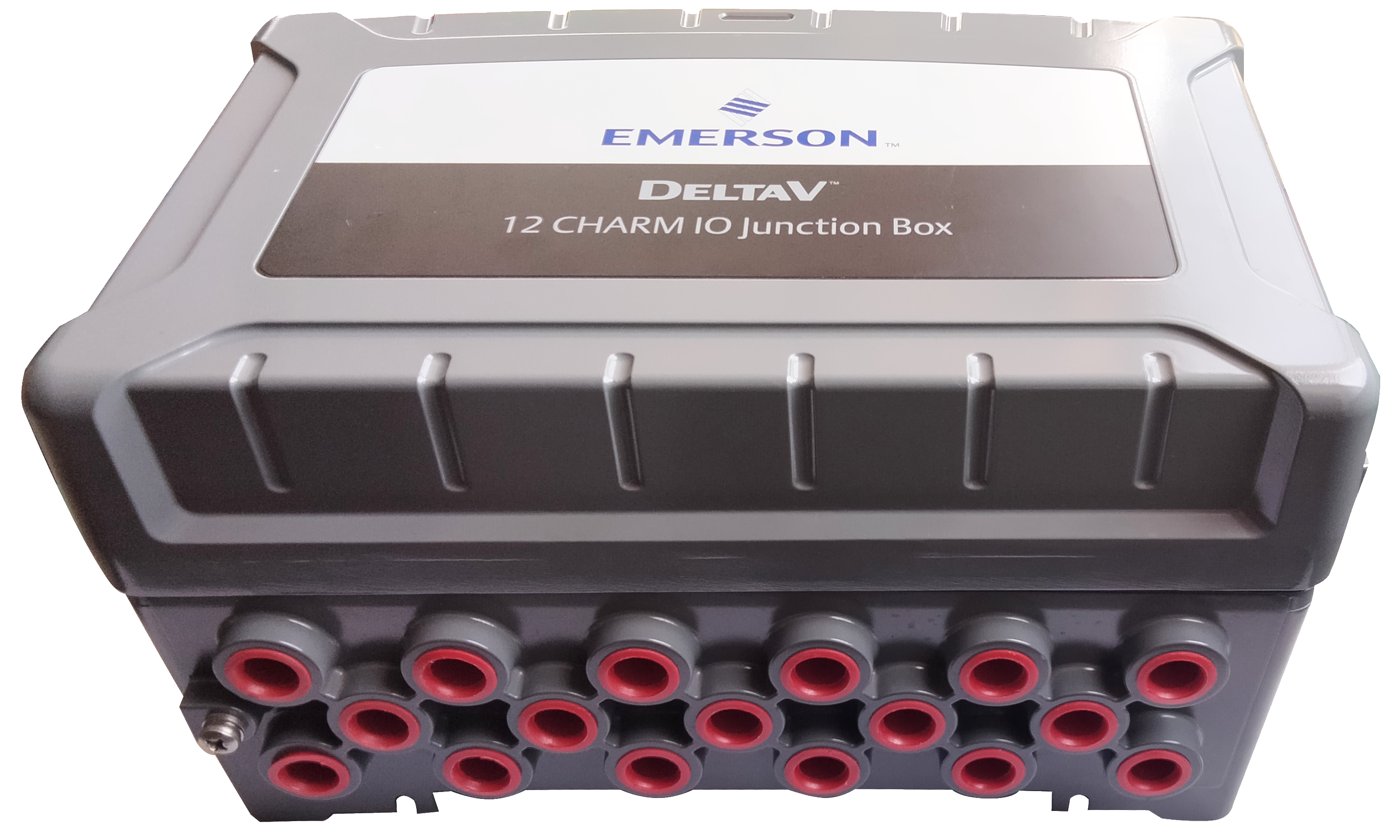 SE4701T02 12 CHARM I/O Junction Box with 1/2 inch - 14 NPT threads and Redundant CHARM I/O Block Assembly, DeltaV.