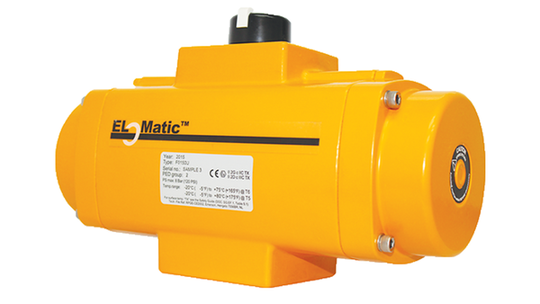 Actuador neumatico simple accion, retorno por resorte.
